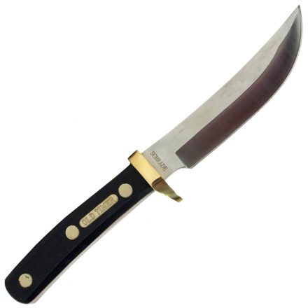 Model Woodsman Model Number 165OT Blade Color Silver/Gray Blade Edge Plain Blade Length 5 Blade Material Stainless Steel Handle Color Black Handle Material Delrin Knife Weight 8.3 Knife Type Fixed Blade Point Trailing Sheath Include Yes Sheath Included Yes Sheath Material Leather Total Length 9.5